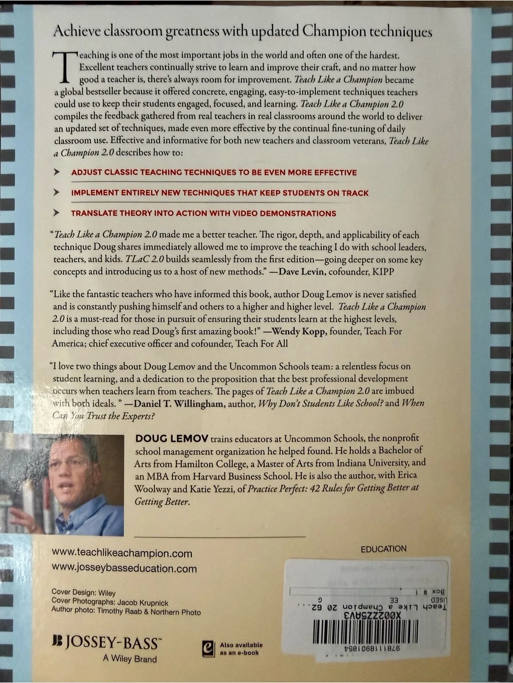 M.Ed: Teach Like a Champion 2.0 by Doug Lemov - Paperback (Beige/Black/Red)